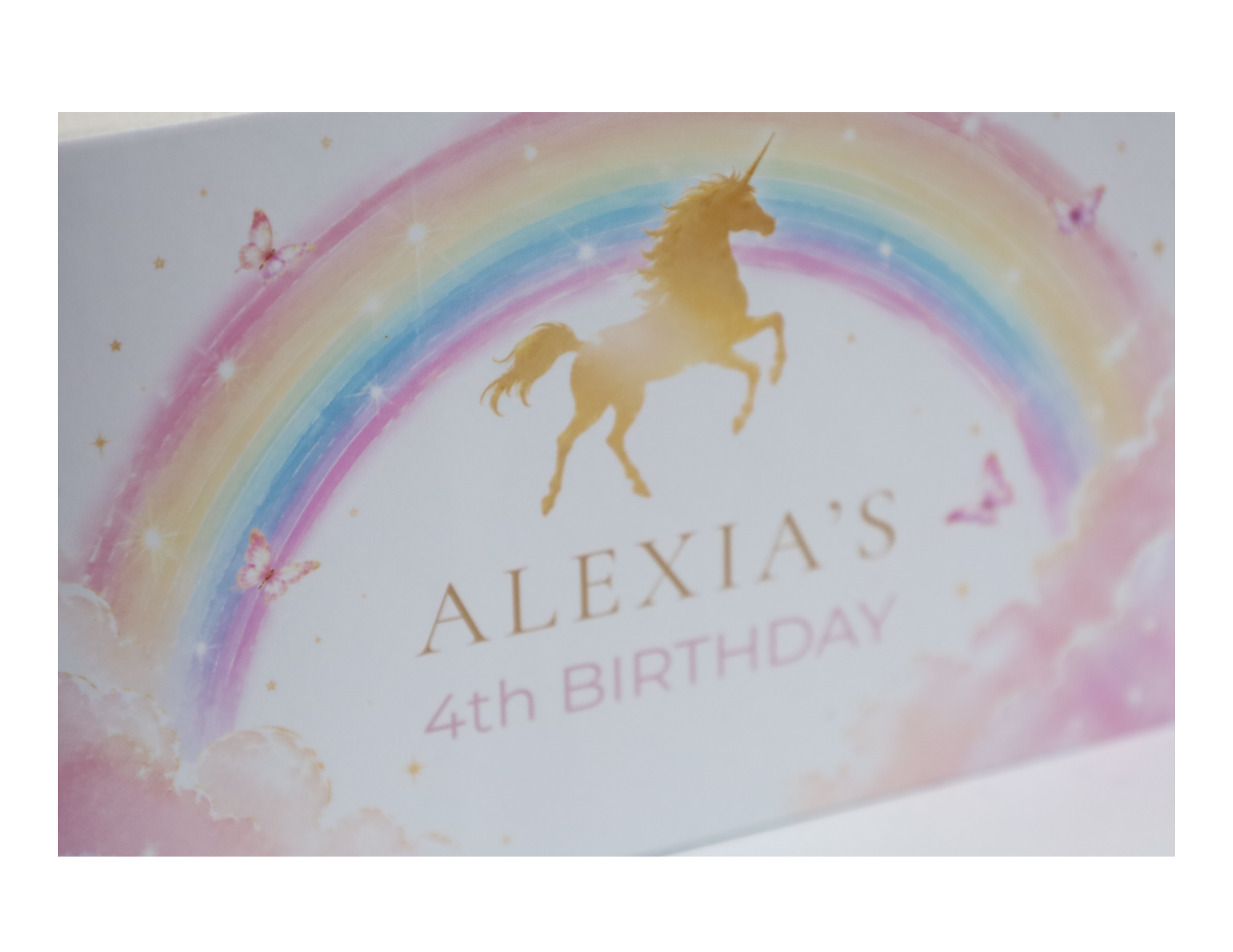 Alexia’s 4th Birthday Unicorn | Set of 10